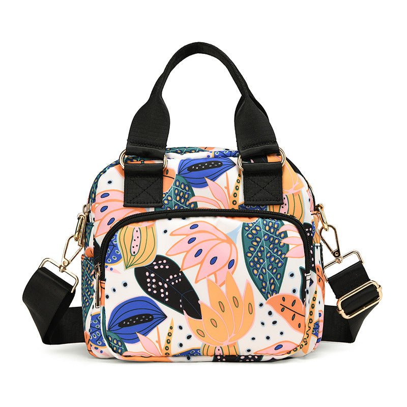 Stylische Blumendruck-Handtasche Brehn