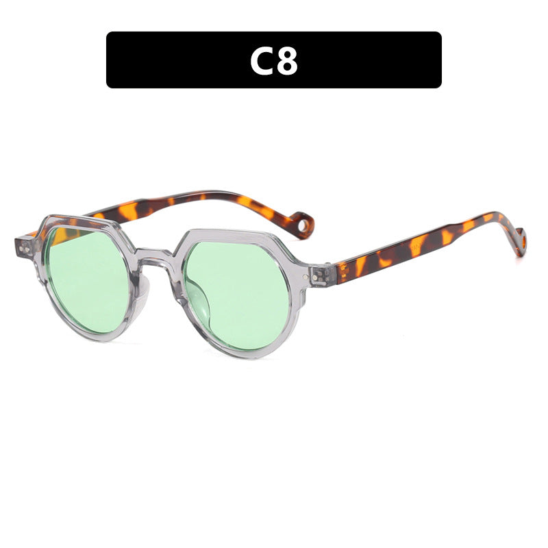 Damen geometrische Sonnenbrille mit schützendem UV-Filter und robustem Rahmen Brehn