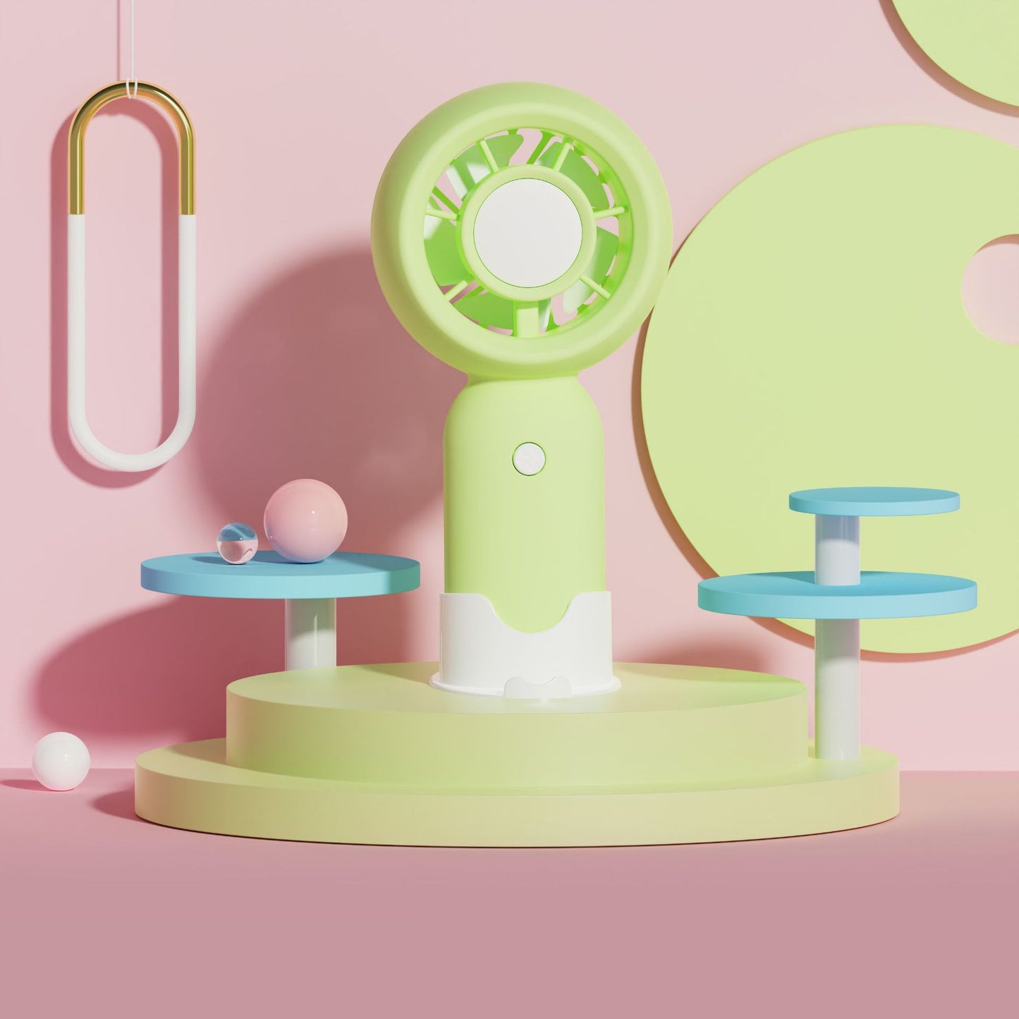 Unisex Tragbarer Mini Ventilator mit Wiederaufladbarem Akku Brehn