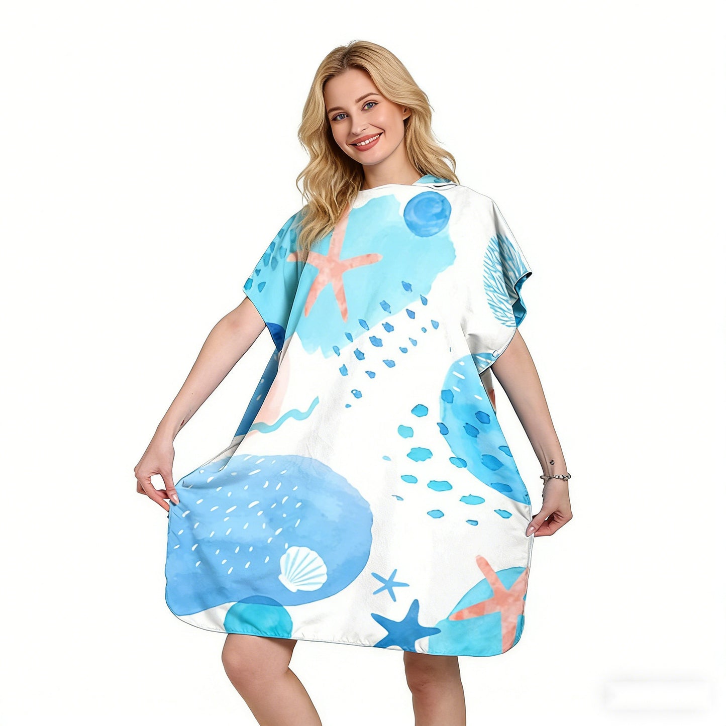 Strandkleid mit tropischem Druck Brehn