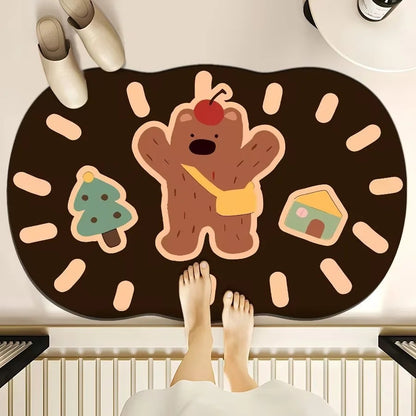 Süße Cartoon Bär Badmatte Brehn