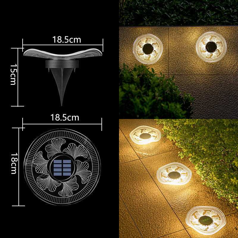 Dekorative Solar-Acryl-Blüten-Gartenstecker LED-Wegeleuchte Brehn