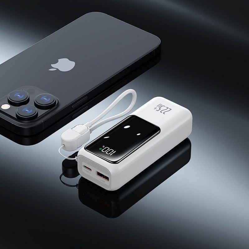 Tragbare Powerbank mit Digitaler Energieanzeige und Schnellladefunktion Brehn