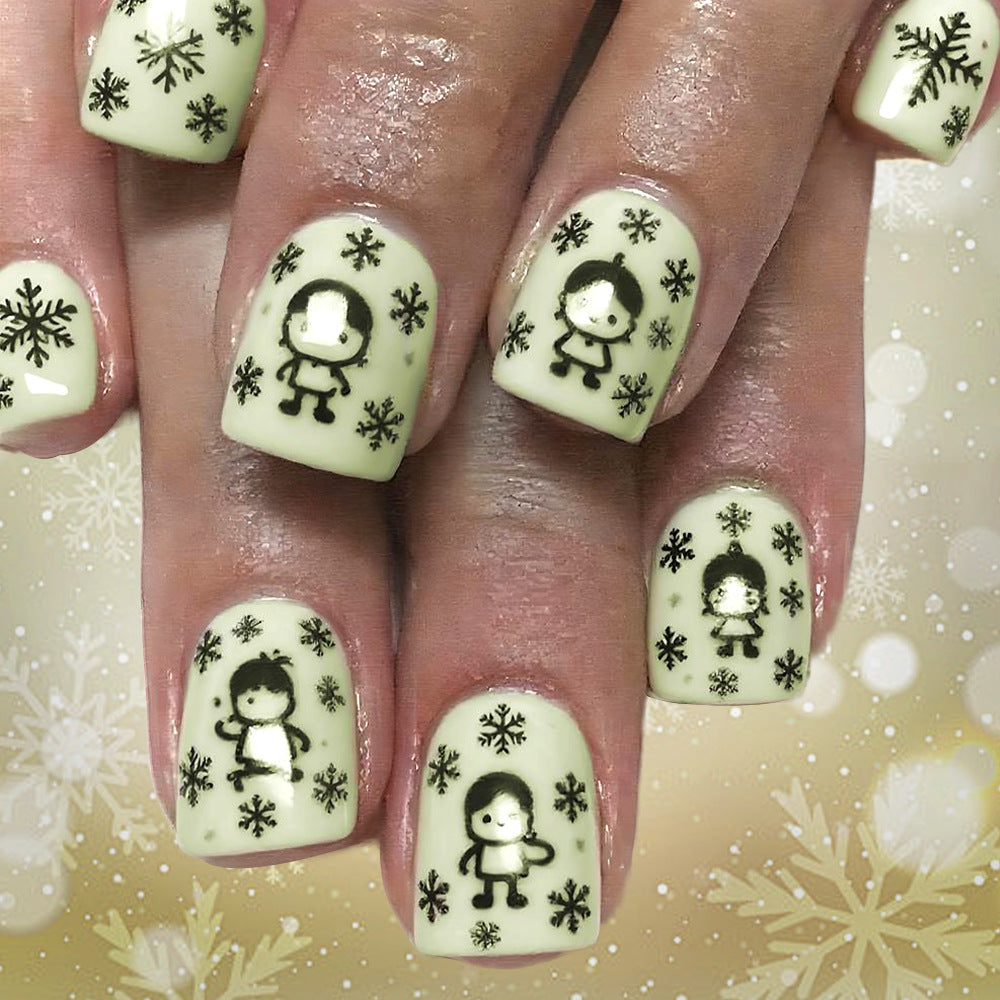 Winter-Themen Nagelkunst Design Brehn