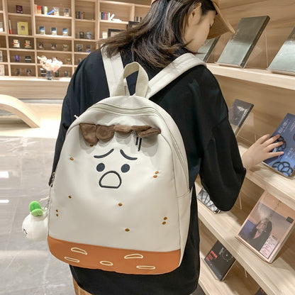 Verspielter Rucksack im Cartoon-Thema