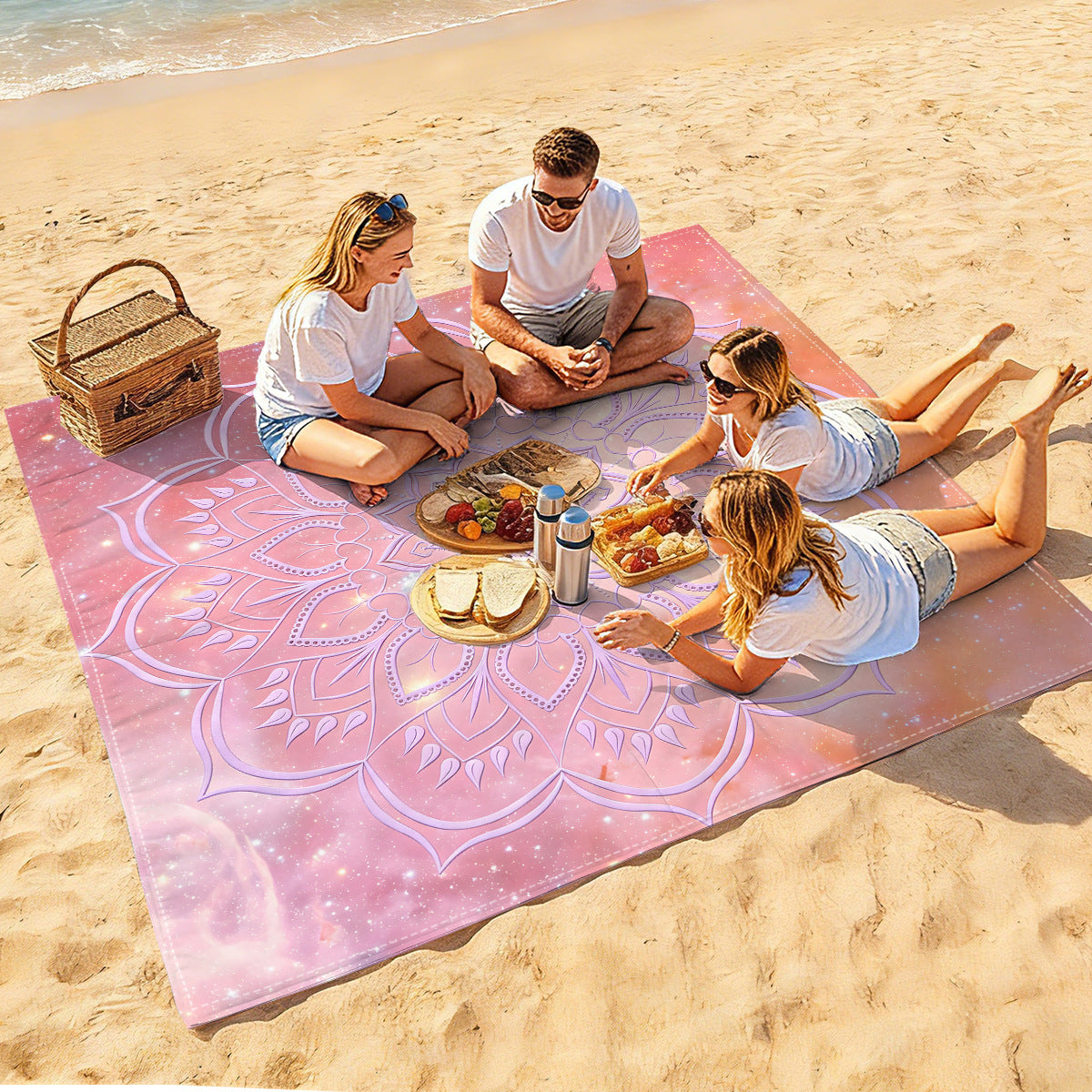 Mandala Design Strandmatte Brehn