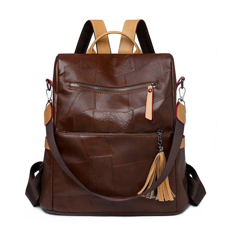 Texturiertes Kunstleder-Rucksack Brehn