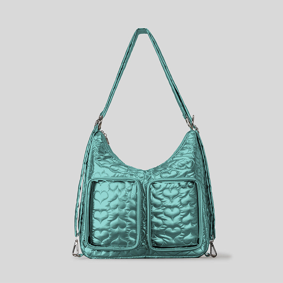 Gestepptes Herzmuster-Handtasche
