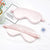 Damen nan atmungsaktive Satin-Augenmaske mit ergonomischer Wölbung, weicher Polsterung und gerafftem Anti-Rutsch-Band Brehn