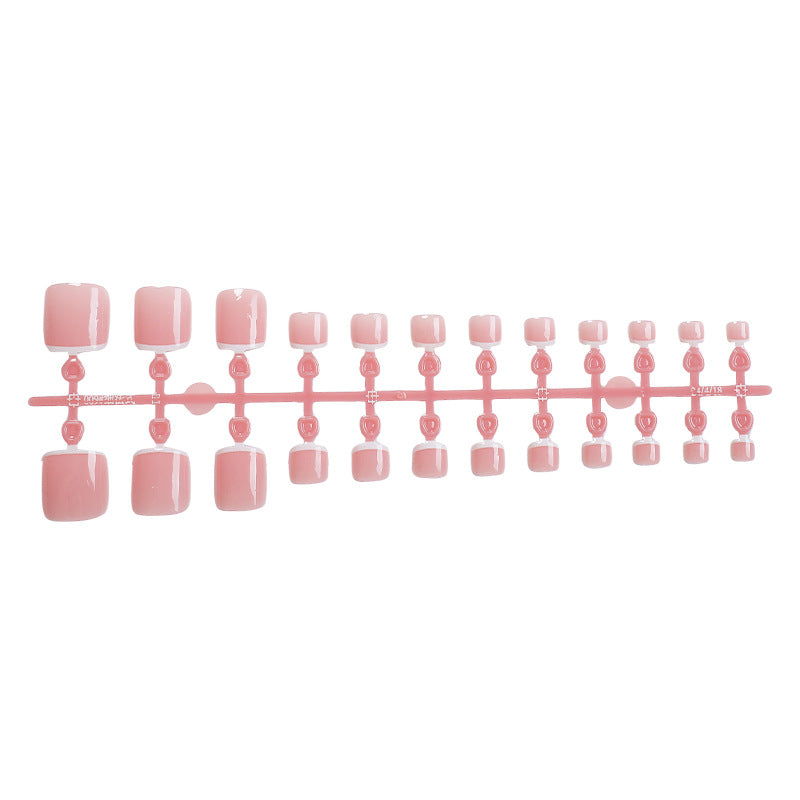 Elegantes Quadrat Press-On Nagel Set Brehn