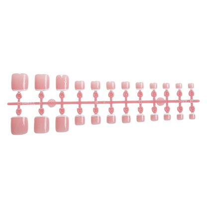 Elegantes Quadrat Press-On Nagel Set Brehn