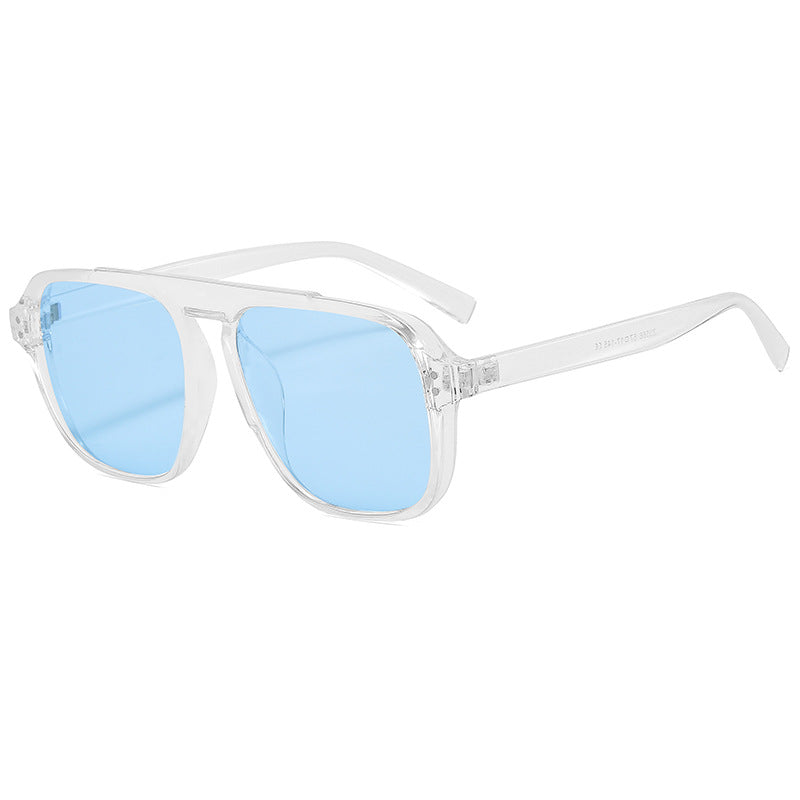 Damen geometrische Sonnenbrille mit polarisierenden gelben Gläsern Brehn