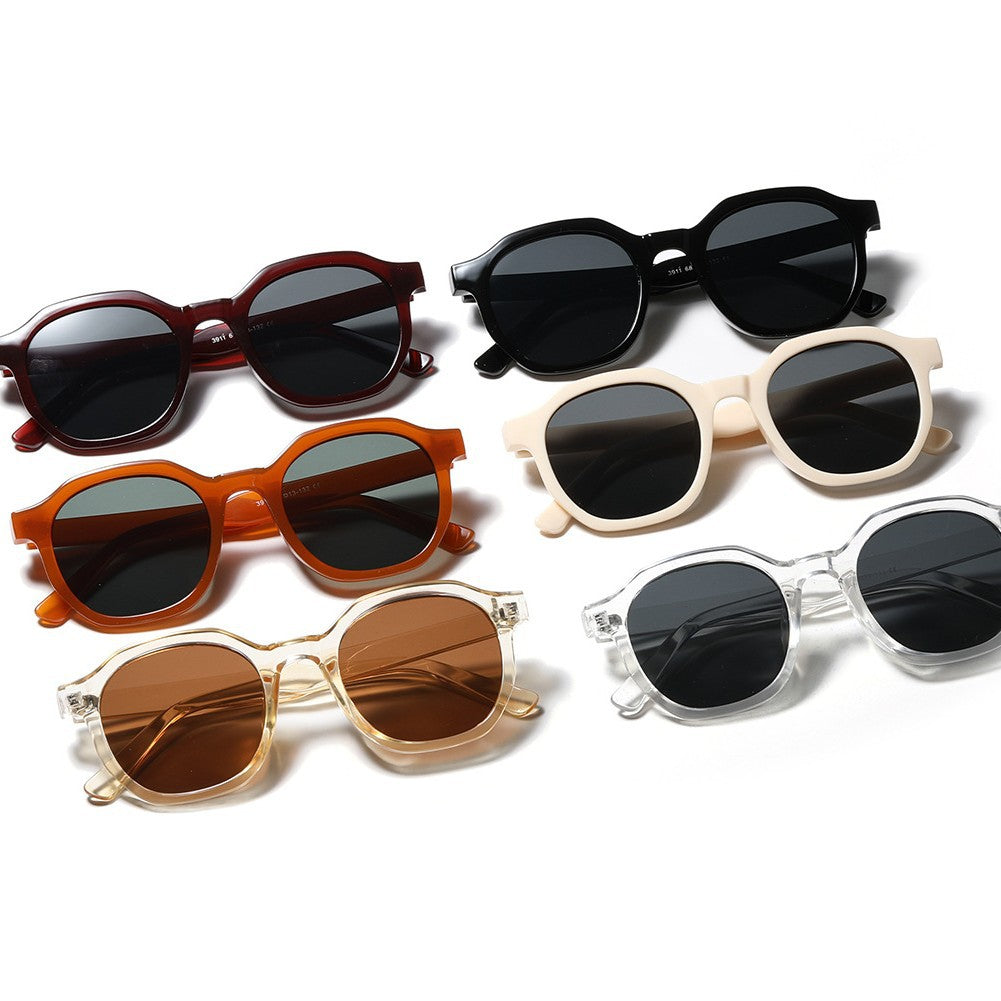 Damen stylische Sonnenbrille mit klarem Rahmen und polarisierten Gläsern Brehn