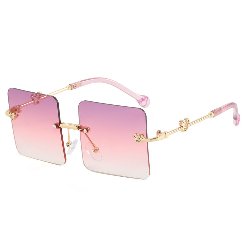 Damen quadratische Sonnenbrille mit luxuriösem, hochwertigem Rahmen Brehn