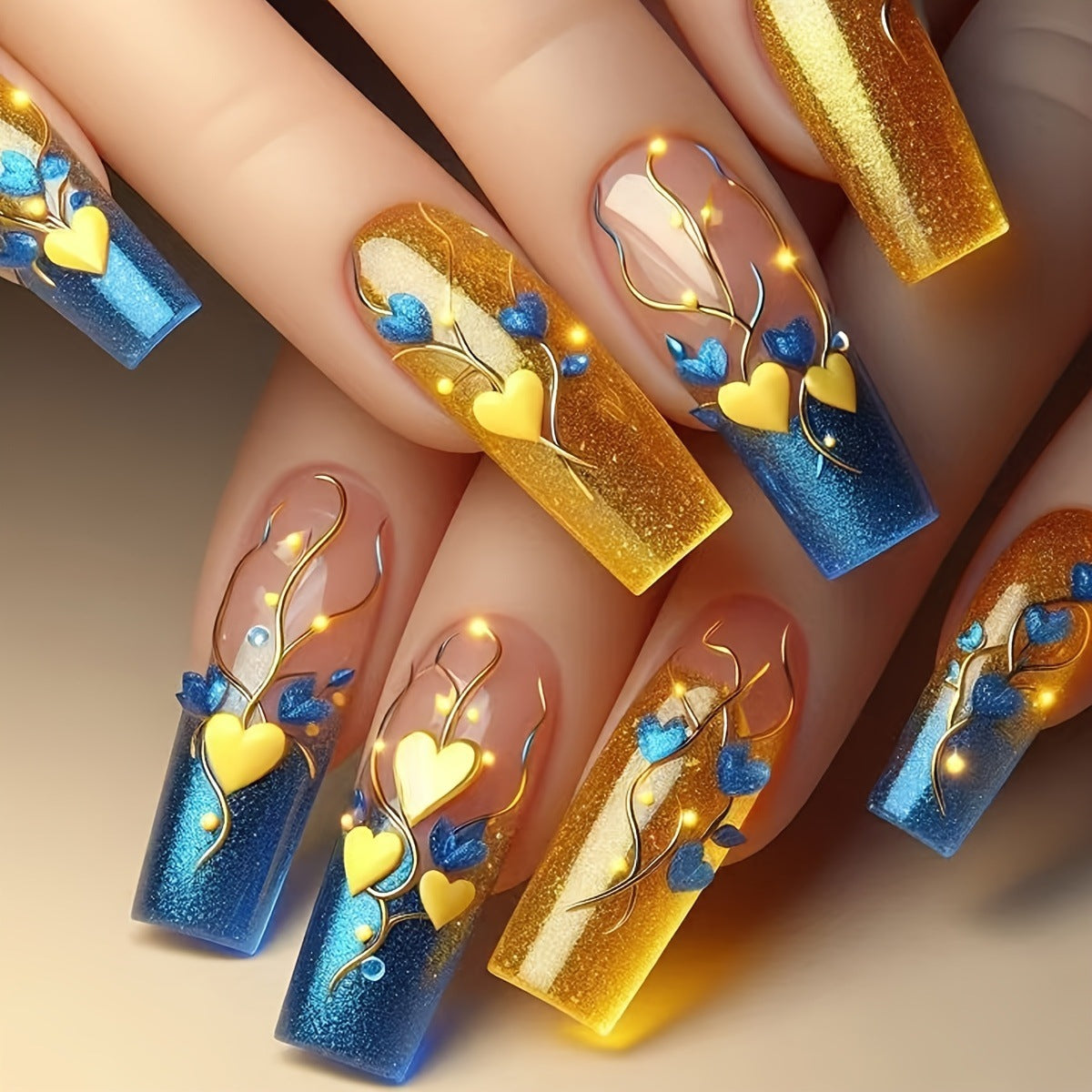 Kreative Nagelkunst mit Herz- und Blumenmotiven Brehn