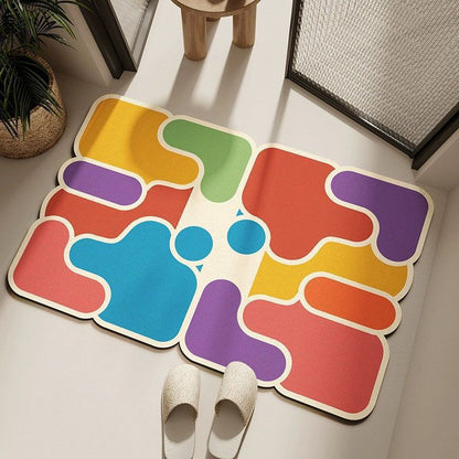 Abstrakter geometrischer Teppich