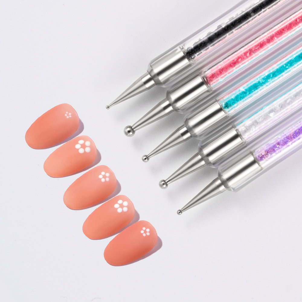 Crystal-handled Nail Art Detail Pinsel Set Brehn
