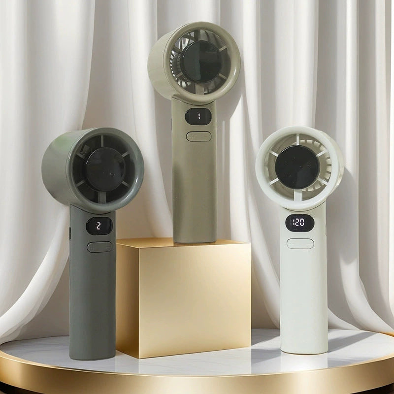 Damen tragbarer Handventilator mit digitaler Geschwindigkeitsregelung Brehn