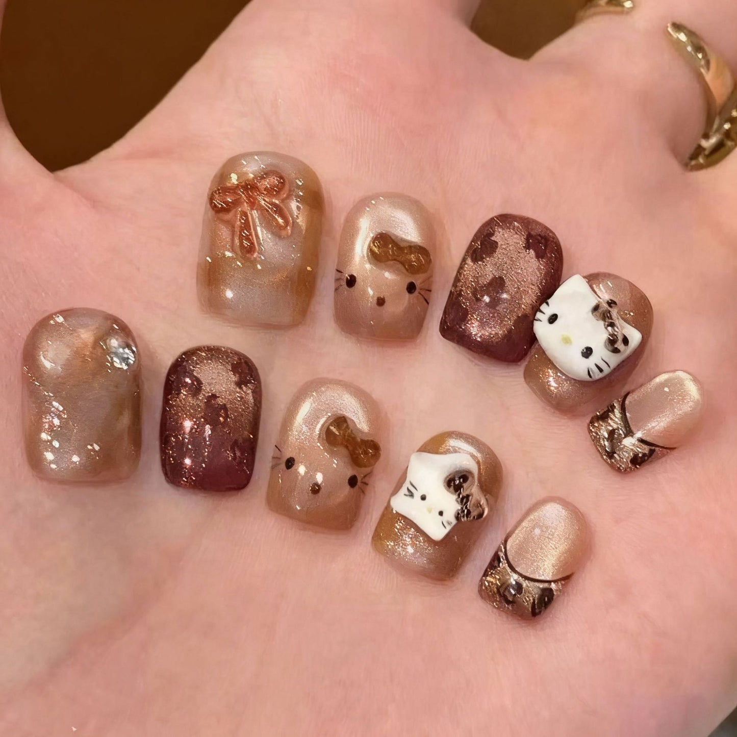 Kreative Kunstnägel mit niedlichen Tiermotiven Brehn