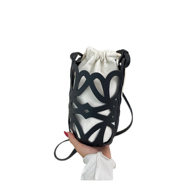 WoElegant gemusterte Kordelzugtasche Brehn