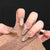 Künstlerisches florales detailliertes Press-On-Nagelset Brehn