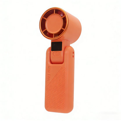 Damen Tragbarer Mini-Handventilator mit USB-Ladefunktion und digitaler Anzeige Brehn