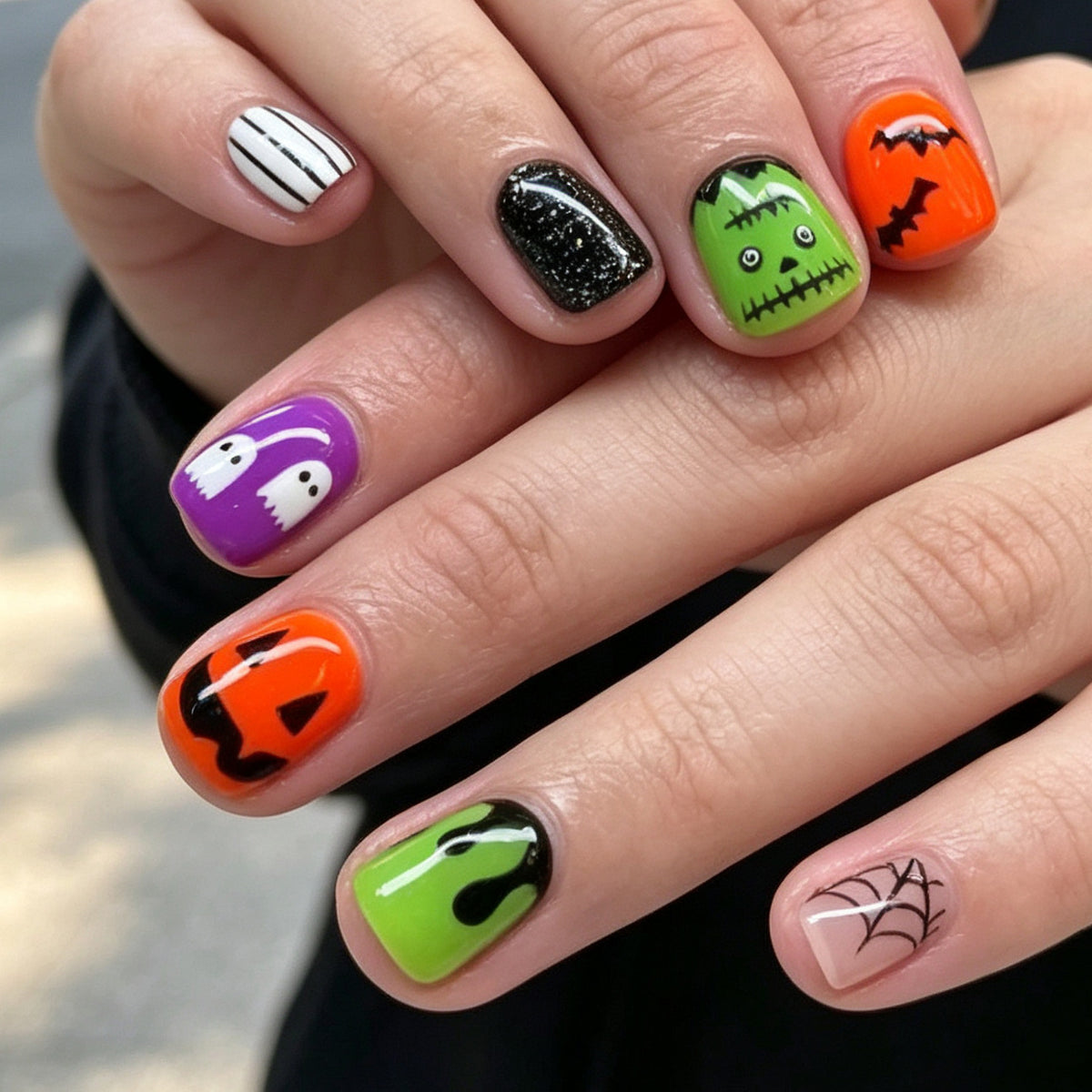Halloween-Themen Dekorative Nagelkunst Brehn