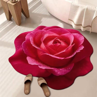 Künstlerische Blumenteppich Dusche