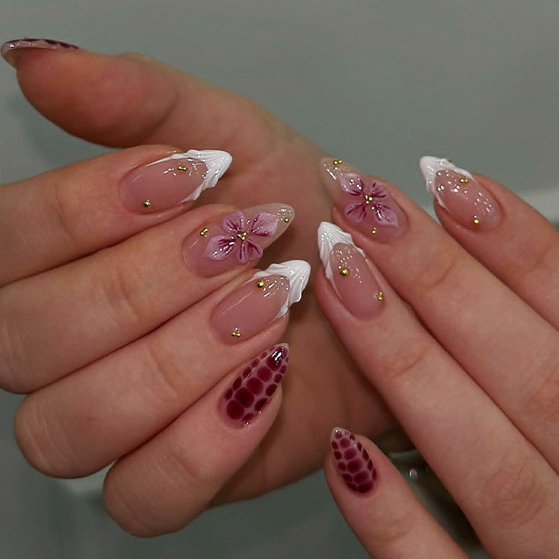 Floral Art Press-On Nail Tips Brehn