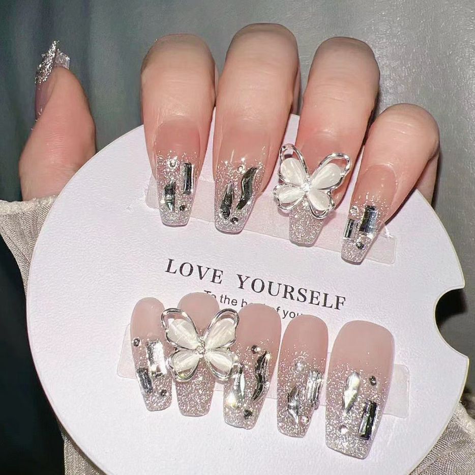 Premium Glitzernde Press-On Nagelerweiterungen Brehn