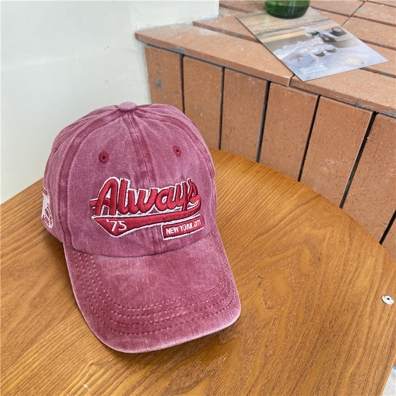 Herren Vintage-inspirierte abgenutzte Baumwoll-Baseballmütze Brehn