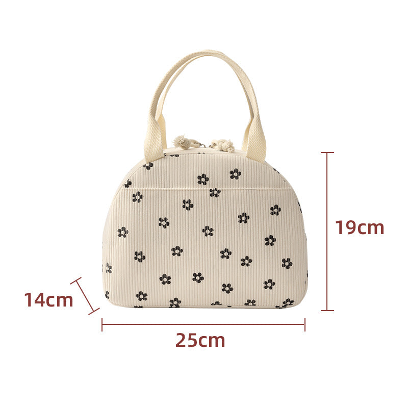 Isolierte Blumenmuster-Lunch-Tasche Brehn
