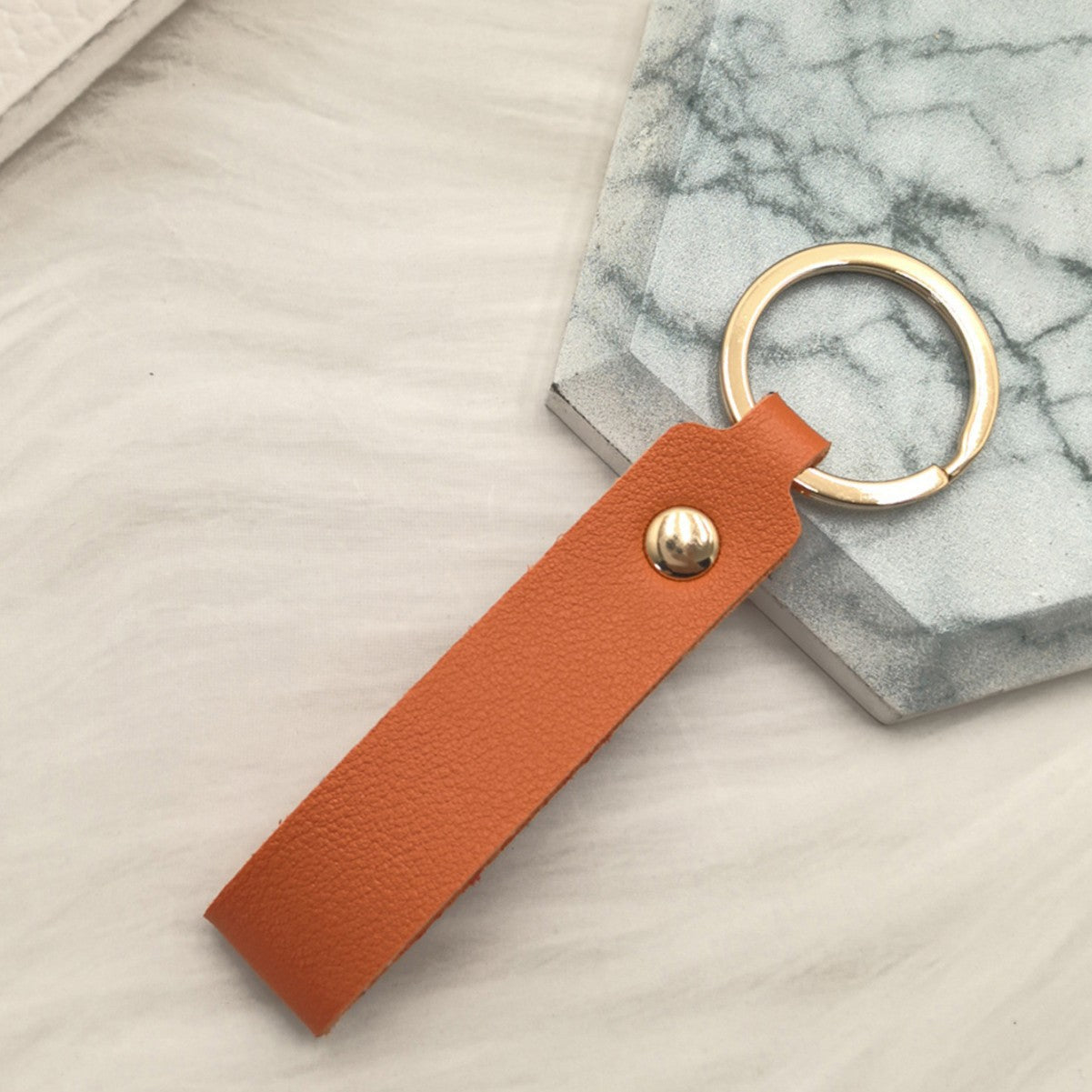 Unisex Schlüsselbund mit elegantem Kunstlederdesign Brehn