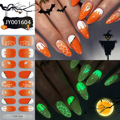 Halloween-Themen Glow-in-the-Dark Nagel-Wraps