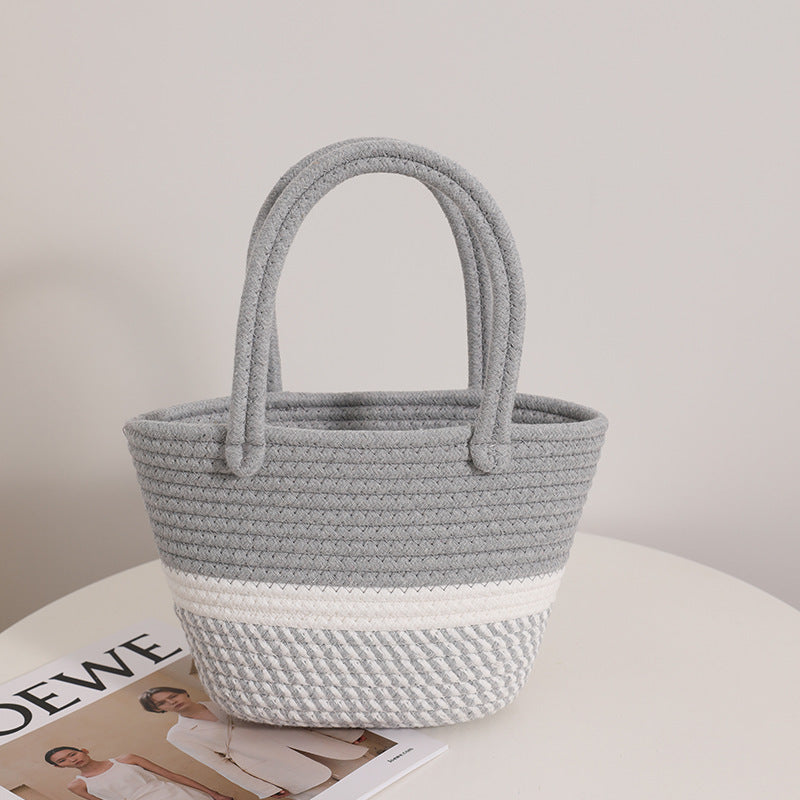 Damen Modische Strandtasche aus geflochtenem Damenmaterial Brehn