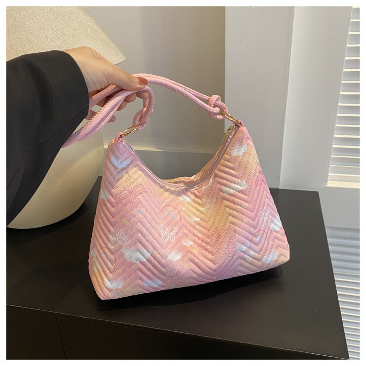 Gepolsterte Hobo-Tasche