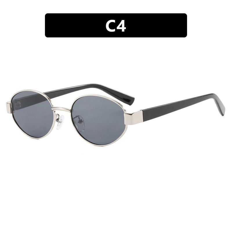 Damen modische Sonnenbrille mit exklusivem Leopardenmuster und elegantem Metallrahmen Brehn