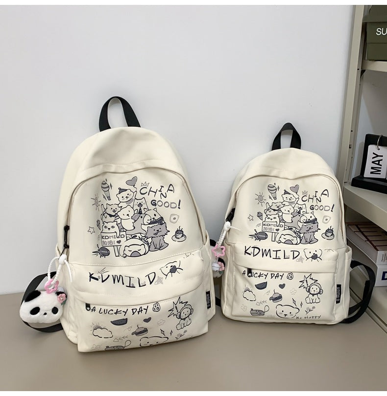 Verspielter Illustrierter Charakter Rucksack