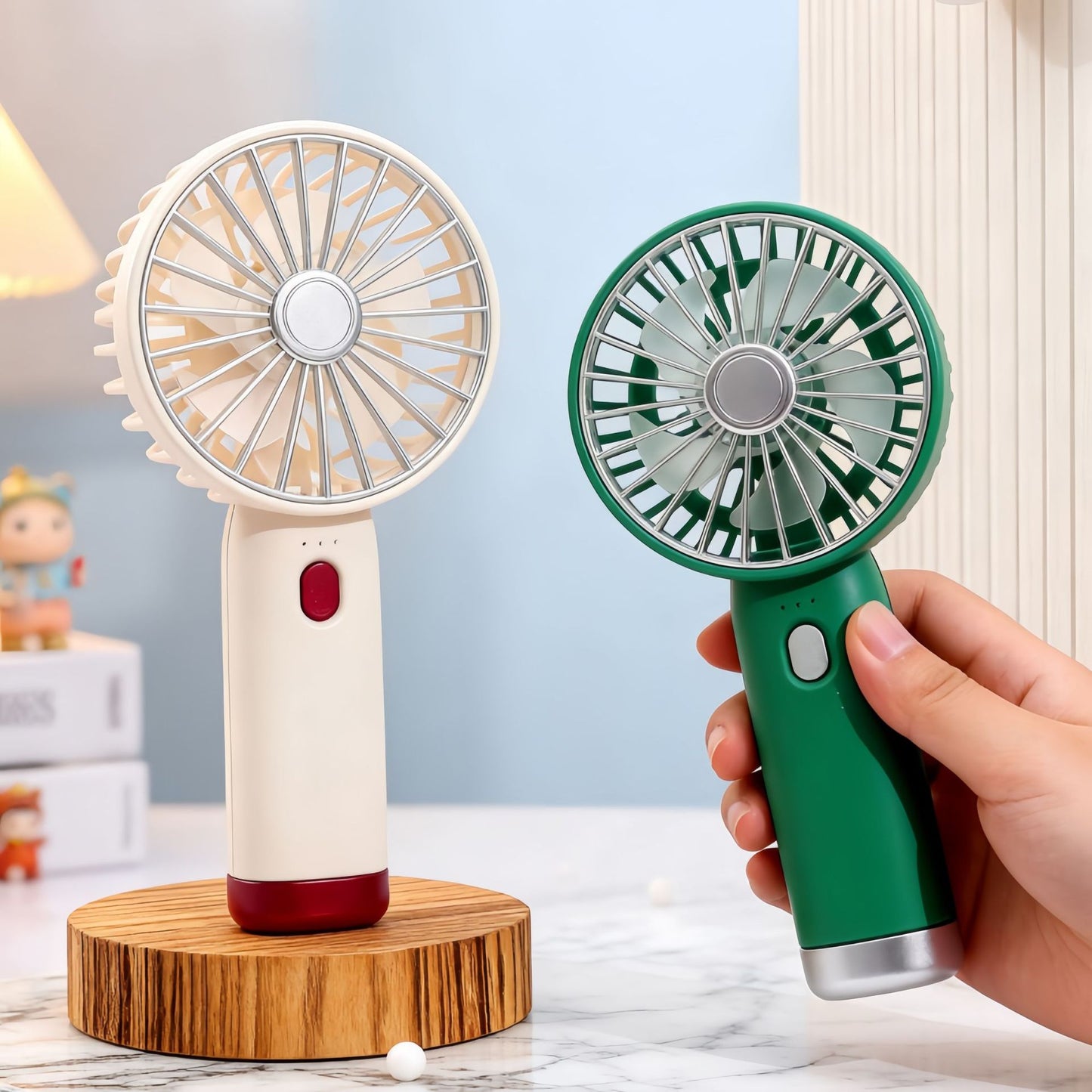 Damen Tragbarer USB-Handventilator mit flexiblem Neigungsmechanismus Brehn