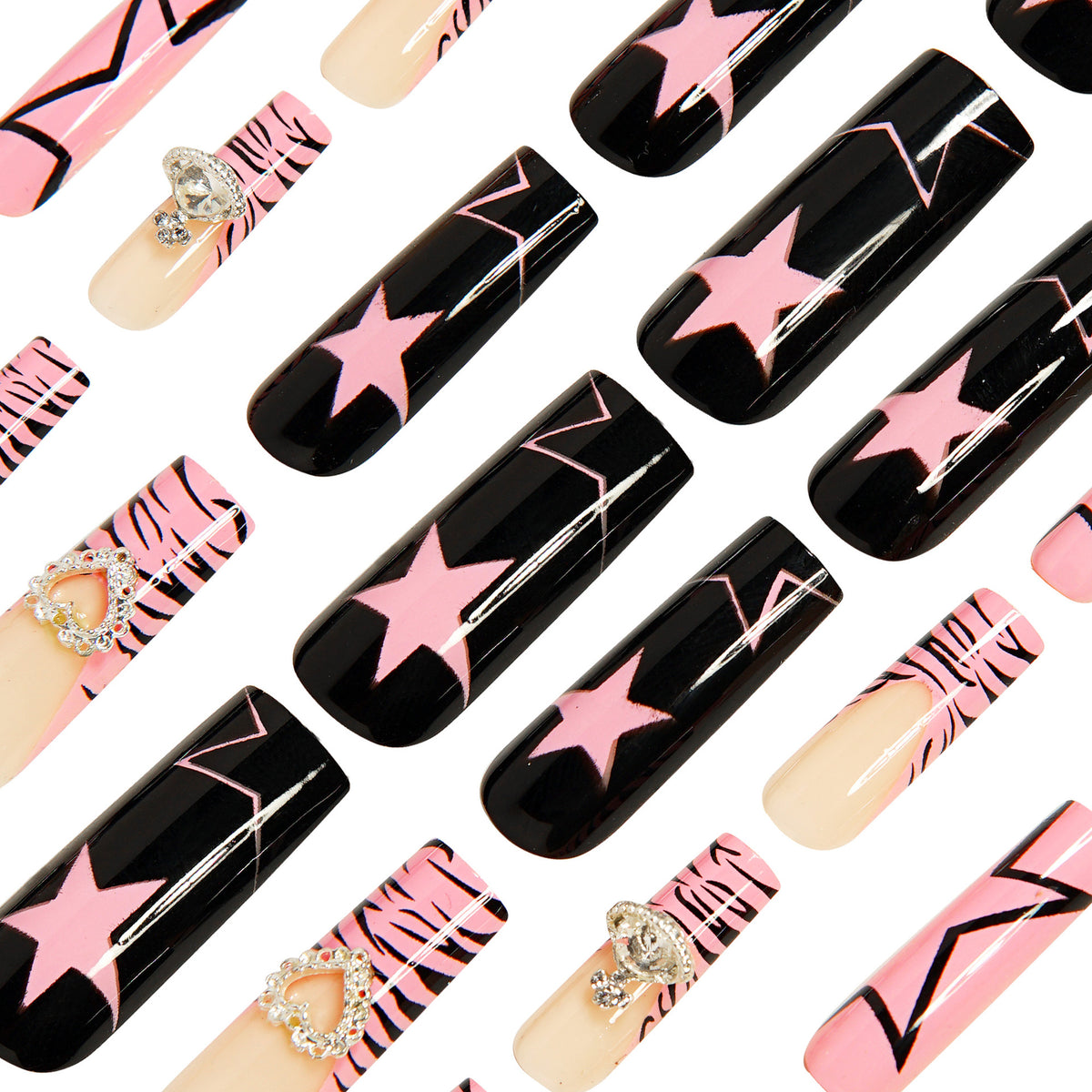 Künstlerisches Stiletto Nagelkunstset Brehn