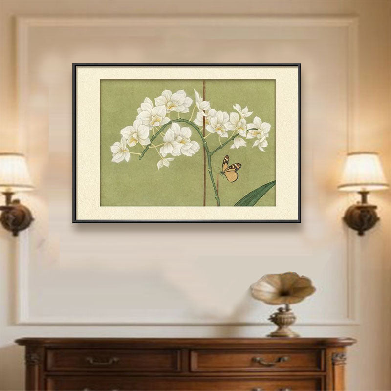 Elegante Blumen Wandkunst