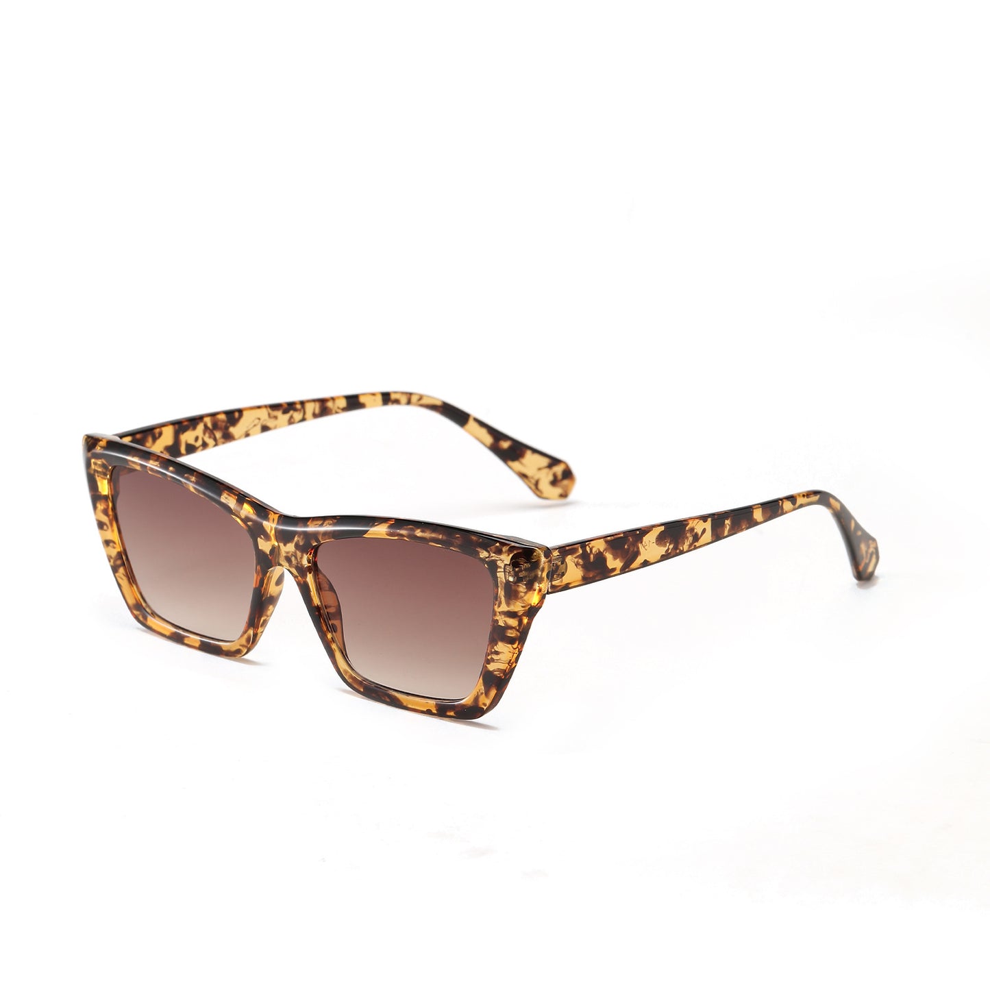 Damen geometrische Sonnenbrille mit stylischem Kunststoffrahmen Brehn