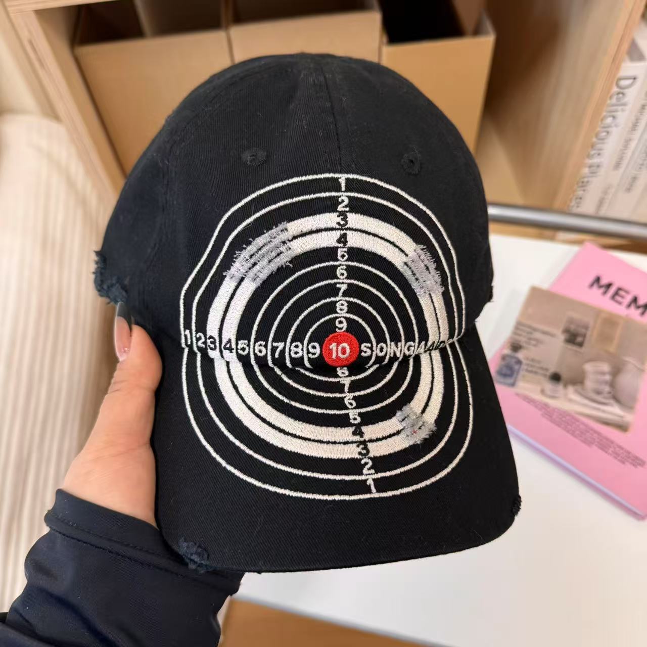 Herren Destroyed Graphic Baseball Cap Brehn
