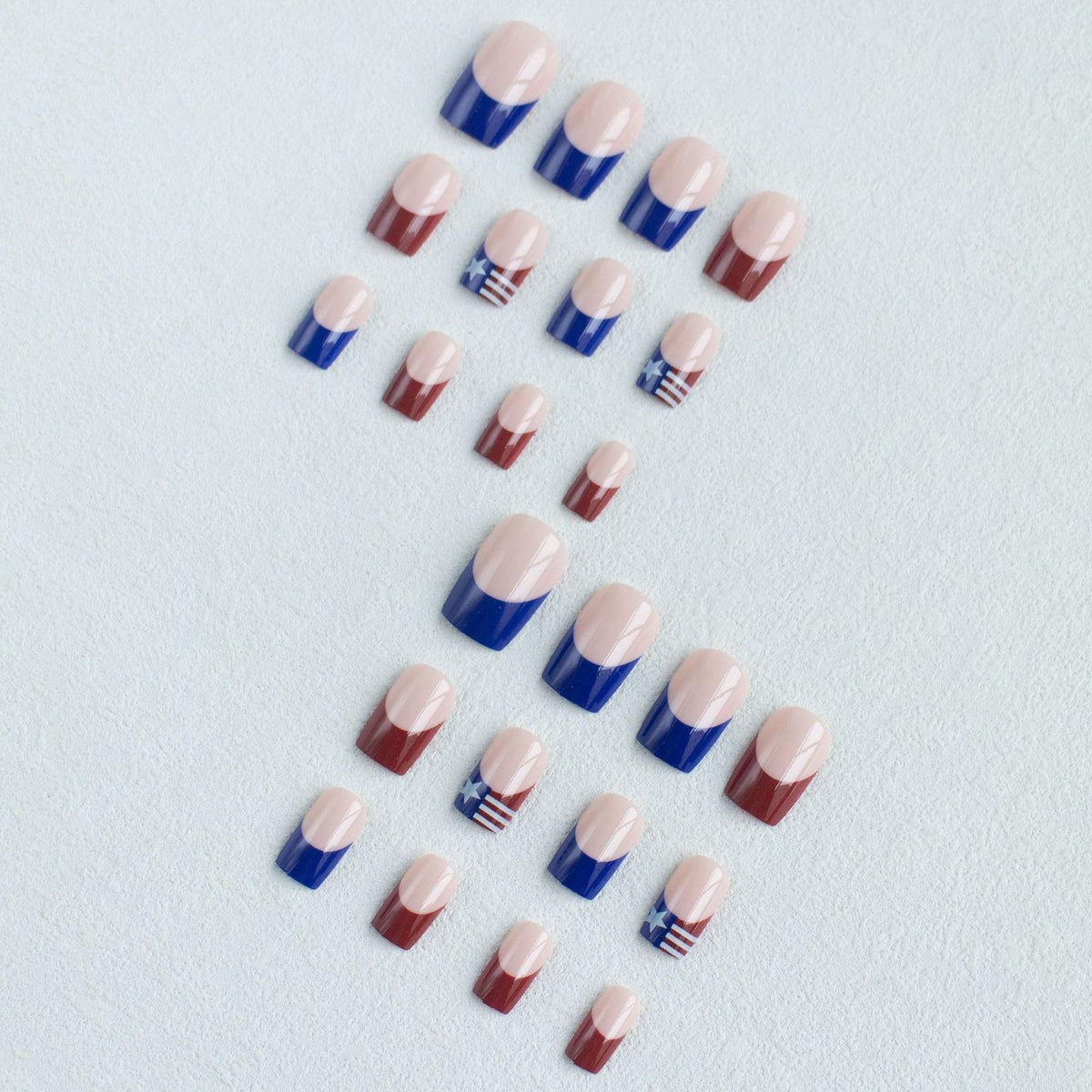 Patriotisches Nagelkunst-Set