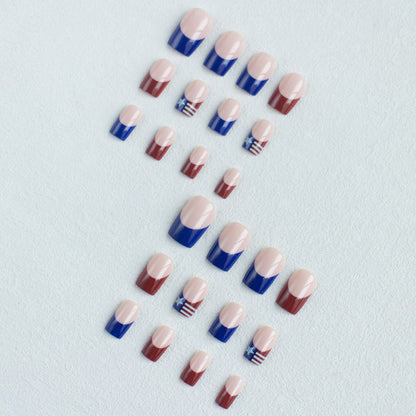 Patriotisches Nagelkunst-Set