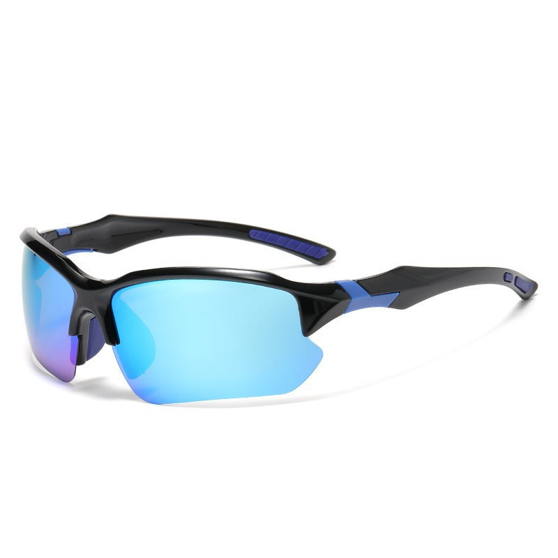 Unisex nan sportliche Performance-Sonnenbrille mit teilrahmen polarisiert UV-Schutz rutschfeste Nasenpads Brehn