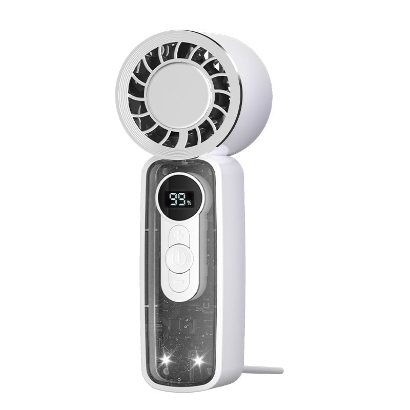 Kühlender tragbarer bladeless Handventilator mit digitaler Batteriedisplay und USB wiederaufladbar Brehn