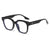 Übergroße geometrische Rahmenbrille