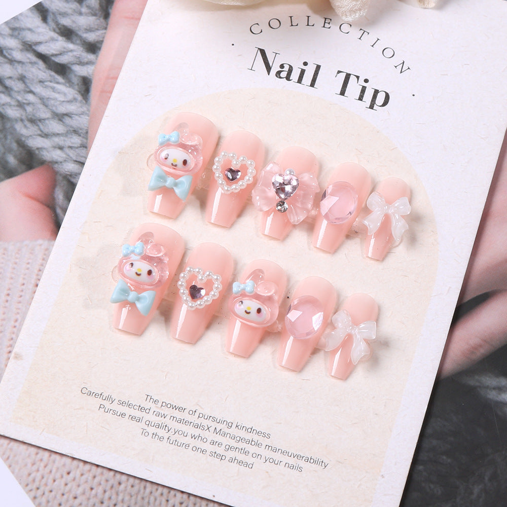Dekoratives thematisches Press-On-Nagelset Brehn