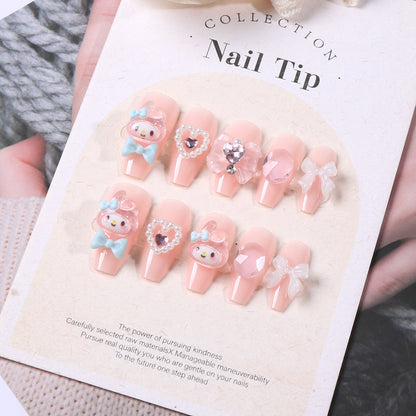 Dekoratives thematisches Press-On-Nagelset Brehn